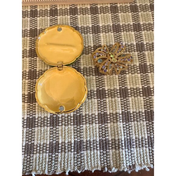 Joan Rivers Gold-Tone Brooch With Multicolored Rhinestones & Enamel 2.5" Diamete - Picture 9 of 14